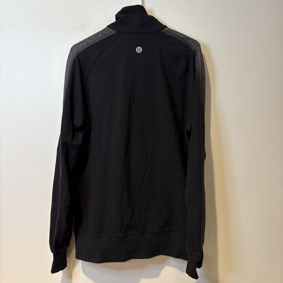 Lululemon‎ Men's Full Zip Athleisure Jacket Black Chevron Athleisure Stretch M/L - Picture 4 of 6
